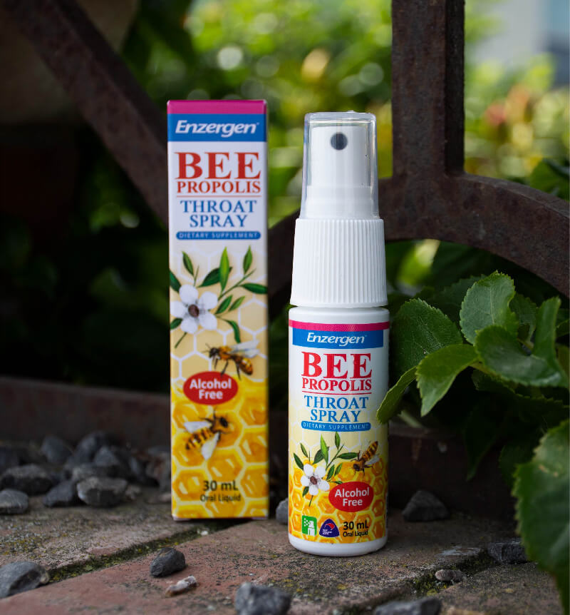 Bee Propolis Throat Spray alcohol free for soothing sore throat