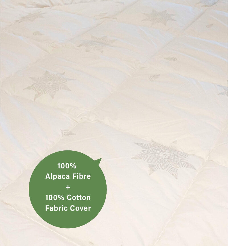 WoolMax 100 percent premium alpaca duvet for warmth and comfort
