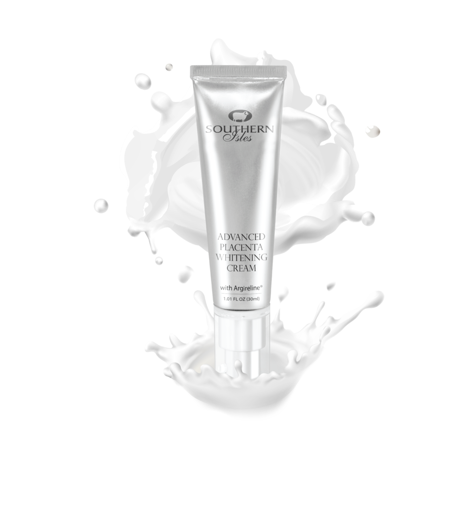 Product image of Advanced Placenta Whitening Cream from KiwiCorp – skin-brightening and anti-aging moisturizer.
