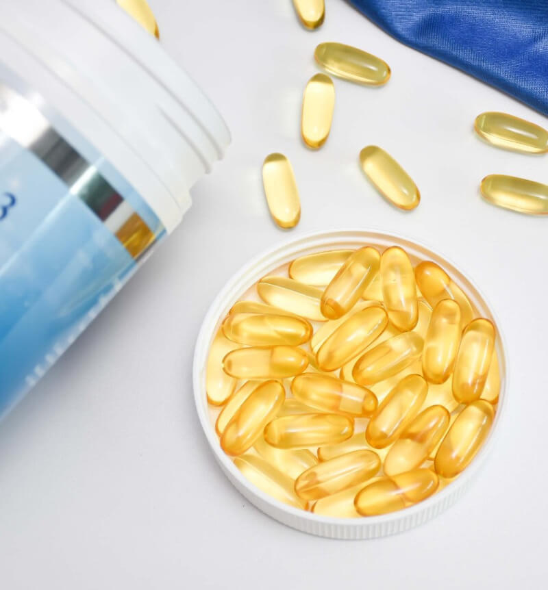 Omega 3 Fish Oil 1000mg with 300 capsules for heart and brain health