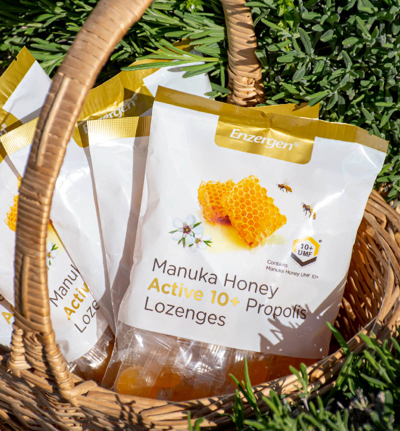 Manuka Honey UMF 10+ Propolis Lozenges for throat and immunity